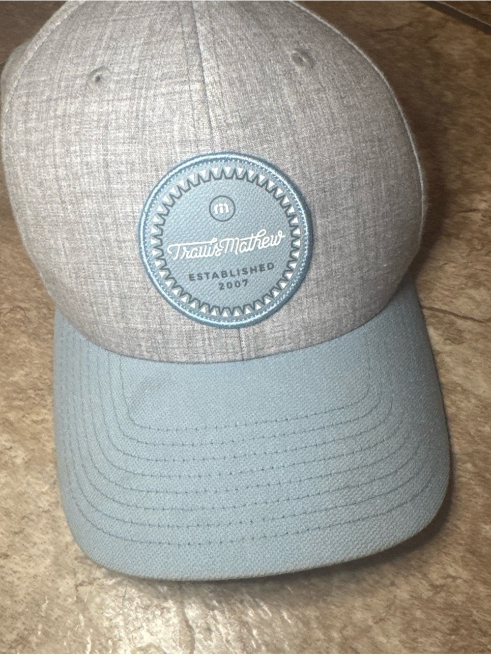 Travis Mathew Two-Tone Grey Patch Cap